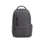 Wasserabweisender Laptoprucksack aus recyceltem Kunststoff, 17 Zoll farbe dunkelgrau Ansicht von vorne