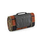 Faltbare Picknickdecke aus recyceltem Polyester mit wasserdichter Unterseite farbe rot