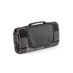 Faltbare Picknickdecke aus recyceltem Polyester mit wasserdichter Unterseite farbe grau