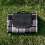 Faltbare Picknickdecke aus recyceltem Polyester mit wasserdichter Unterseite farbe grau dritte Ansicht der Umgebung