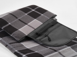 Faltbare Picknickdecke aus recyceltem Polyester mit wasserdichter Unterseite farbe grau Detailansicht