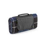Faltbare Picknickdecke aus recyceltem Polyester mit wasserdichter Unterseite farbe marineblau