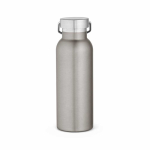 Thermoflasche aus recyceltem Edelstahl mit matter Oberfläche, 530 ml farbe silber Ansicht von hinten