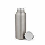 Thermoflasche aus recyceltem Edelstahl mit matter Oberfläche, 530 ml farbe silber zweite Ansicht von vorne