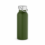 Thermoflasche aus recyceltem Edelstahl mit matter Oberfläche, 530 ml farbe militärgrün