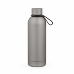 Thermoflasche aus recyceltem Edelstahl mit Silikongriff, 490 ml farbe silber zweite Ansicht