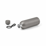 Thermoflasche aus recyceltem Edelstahl mit Silikongriff, 490 ml farbe silber dritte Ansicht