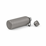 Thermoflasche aus recyceltem Edelstahl mit Silikongriff, 490 ml farbe silber vierte Ansicht