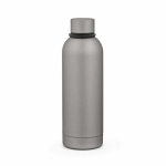 Thermoflasche aus recyceltem Edelstahl mit Silikongriff, 490 ml farbe silber Ansicht von hinten