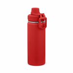 Thermoflasche aus recyceltem Edelstahl mit Doppelverschluss, 500 ml farbe rot
