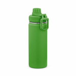 Thermoflasche aus recyceltem Edelstahl mit Doppelverschluss, 500 ml farbe grün