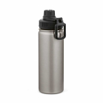 Thermoflasche aus recyceltem Edelstahl mit Doppelverschluss, 500 ml farbe silber