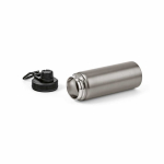 Thermoflasche aus recyceltem Edelstahl mit Doppelverschluss, 500 ml farbe silber dritte Ansicht
