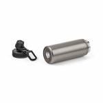 Thermoflasche aus recyceltem Edelstahl mit Doppelverschluss, 500 ml farbe silber vierte Ansicht