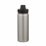 Thermoflasche aus recyceltem Edelstahl mit Doppelverschluss, 500 ml farbe silber Ansicht von hinten