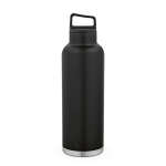 Thermoflasche aus recyceltem Edelstahl mit Griff, 2 l farbe schwarz