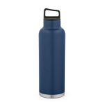Thermoflasche aus recyceltem Edelstahl mit Griff, 2 l farbe marineblau