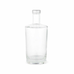 Glasflasche mit breitem Flaschenkörper und schmalem Hals, 760 ml farbe transparent