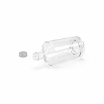 Glasflasche mit breitem Flaschenkörper und schmalem Hals, 540 ml farbe transparent dritte Ansicht
