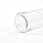 Glasflasche mit silbernem, auslaufsicherem Schraubverschluss, 510 ml farbe transparent Detailansicht