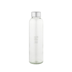 Glasflasche mit silbernem, auslaufsicherem Schraubverschluss, 510 ml Hauptansicht