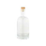 Glasflasche mit auslaufsicherem Holzdeckel, 780 ml farbe transparent dritte Ansicht