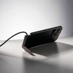 USB-C-Ladekabel mit integriertem Handyhalter, 60 W farbe schwarz