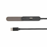 USB-C-Ladekabel mit integriertem Handyhalter, 60 W farbe schwarz Ansicht von hinten