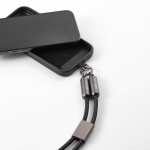 Verstellbares Handyband mit integriertem USB-C-Ladekabel, 60 W farbe schwarz zweite Ansicht
