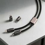 Verstellbares Handyband mit integriertem USB-C-Ladekabel, 60 W farbe schwarz Ansicht der Umgebung