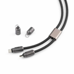 Verstellbares Handyband mit integriertem USB-C-Ladekabel, 60 W farbe schwarz Detailansicht