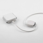 Magnetisches, ausziehbares USB-C-Ladeset mit 60 W und Datenübertragung farbe weiß zweite Ansicht