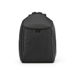 Kühlrucksack aus recyceltem Polyester mit Doppelzipper, 12 l farbe schwarz Ansicht von vorne