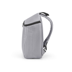 Kühlrucksack aus recyceltem Polyester mit Doppelzipper, 12 l farbe grau vierte Ansicht