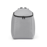 Kühlrucksack aus recyceltem Polyester mit Doppelzipper, 12 l farbe grau Ansicht von vorne