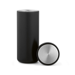 Doppelwandiger Reisebecher aus recyceltem Edelstahl, 500 ml farbe schwarz zweite Ansicht