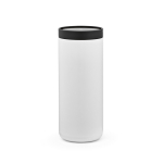 Doppelwandiger Reisebecher aus recyceltem Edelstahl, 500 ml farbe weiß