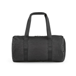 Sporttasche aus recyceltem Nylon mit Schuhfach farbe schwarz Ansicht von hinten