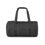 Sporttasche aus recyceltem Nylon mit Schuhfach farbe schwarz Ansicht von vorne