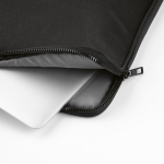 Robuste wasserdichte Laptophülle aus recyceltem Nylon, 15,6 Zoll farbe schwarz Detailansicht