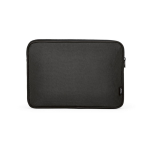 Robuste wasserdichte Laptophülle aus recyceltem Nylon, 15,6 Zoll farbe schwarz Ansicht von vorne