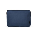 Robuste wasserdichte Laptophülle aus recyceltem Nylon, 15,6 Zoll farbe marineblau Ansicht von vorne