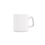 Weiße Keramiktasse mit matter Oberfläche für Sublimation, 260 ml farbe weiß zweite Ansicht