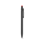 Kugelschreiber aus recyceltem Aluminium mit Touchpen-Spitze und blauer Tinte farbe rot zweite Ansicht