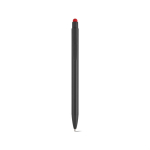 Kugelschreiber aus recyceltem Aluminium mit Touchpen-Spitze und blauer Tinte farbe rot Ansicht von vorne