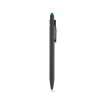 Kugelschreiber aus recyceltem Aluminium mit Touchpen-Spitze und blauer Tinte farbe grün zweite Ansicht
