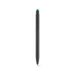 Kugelschreiber aus recyceltem Aluminium mit Touchpen-Spitze und blauer Tinte farbe grün Ansicht von vorne