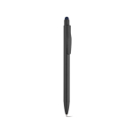 Kugelschreiber aus recyceltem Aluminium mit Touchpen-Spitze und blauer Tinte farbe marineblau