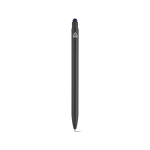 Kugelschreiber aus recyceltem Aluminium mit Touchpen-Spitze und blauer Tinte farbe marineblau Ansicht von hinten