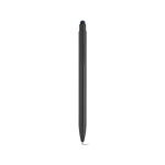 Kugelschreiber aus recyceltem Aluminium mit Touchpen-Spitze und blauer Tinte farbe marineblau Ansicht von vorne
